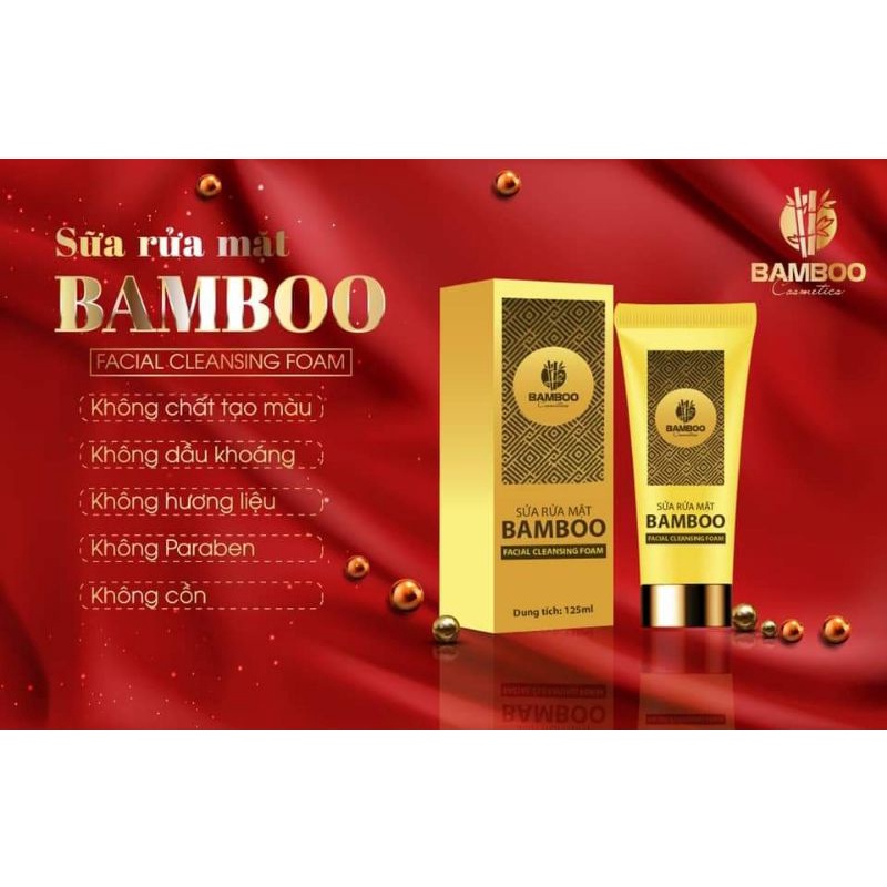 Combo dưỡng da ban ngày: Serum b5 , sữa rửa mặt, kem chống nắng Bamboo