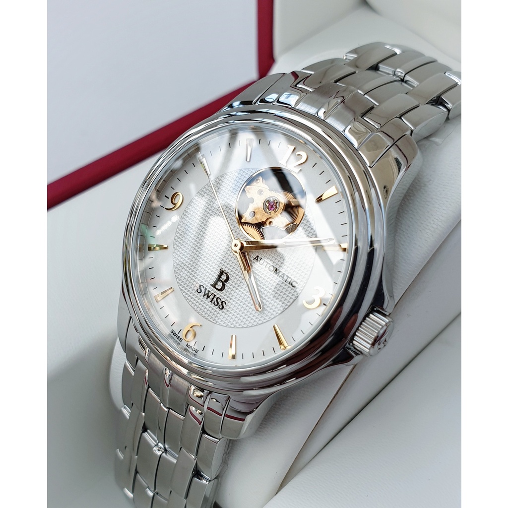 Đồng hồ nam chính hãng B Swiss by Bucherer Automatic - Máy cơ tự động - Kính Sapphire