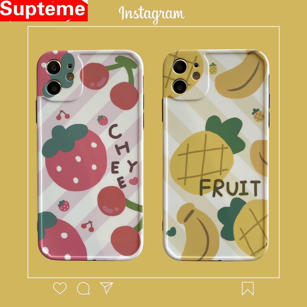 Ốp Điện Thoại In Hình Quả Dâu / Dứa Xinh Xắn Cho Iphone 11 Pro Max Xr Xs I 7 P I 8 Se 2 | BigBuy360 - bigbuy360.vn