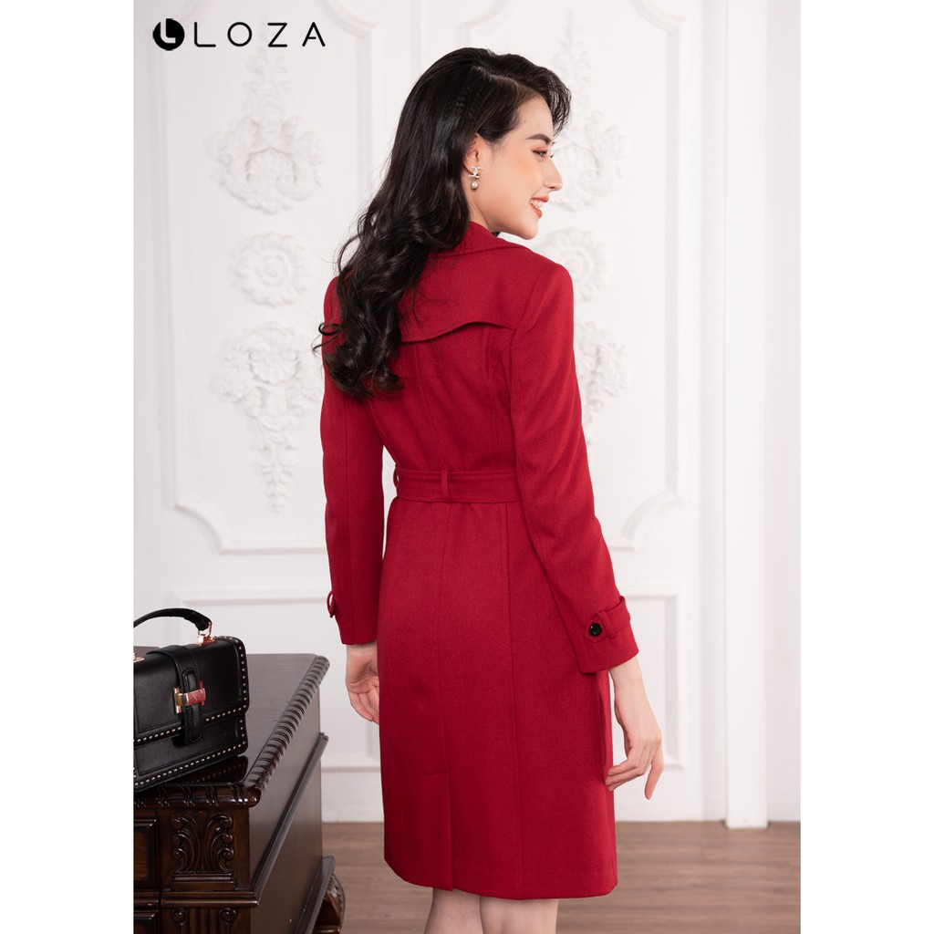 [Mã FASHIONMALLT4 giảm 15% đơn 150k] Áo trend coat dáng dài-LOZA LK11006