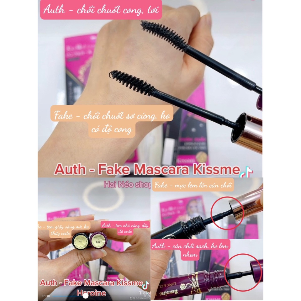 (clip auth-fake) Mascara Làm Cong và Dài Mi Kiss Me Heroine Make Long & Curl Mascara EX 6g (Bản Hàn) | BigBuy360 - bigbuy360.vn