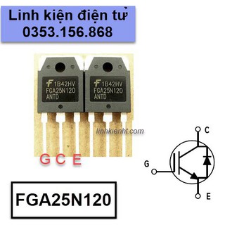 LINH KIỆN FGA25N120 sò bếp từ FGA25N120 25N120 mới loại tốt