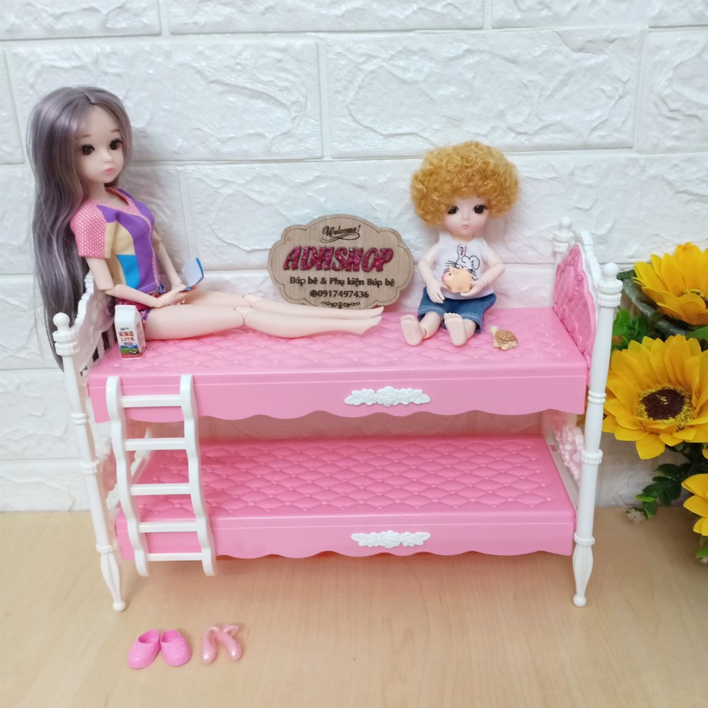 Giường Tầng Cho Búp Bê Barbie 30cm