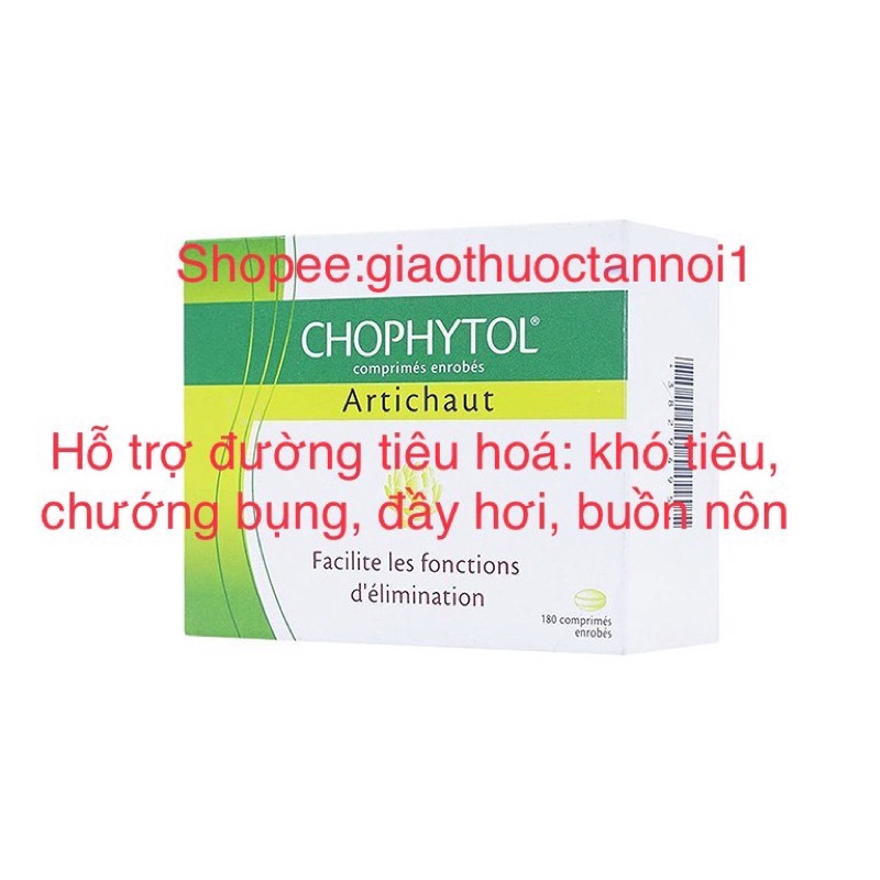 viên uống hỗ trợ đường tiêu hoá chophytol (khó tiêu, chướng bụng, đầy hơi, buồn nôn) made in pháp