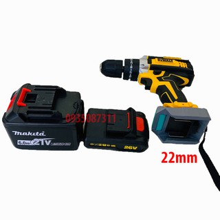 Ngàm Đế Chuyển Chân Pin MAKITA Sang Chân Pin Các Dòng Máy 18mm 22mm 24mm