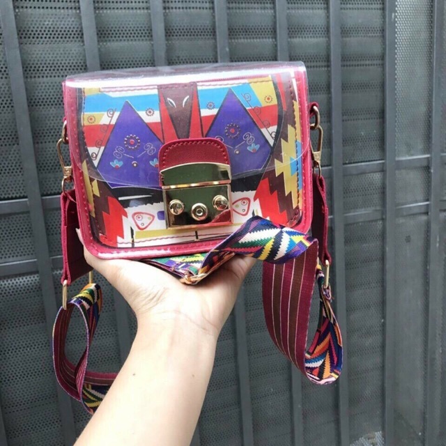 TÚI MK DÂY ĐEO THỔ CẨM (Hình thật)