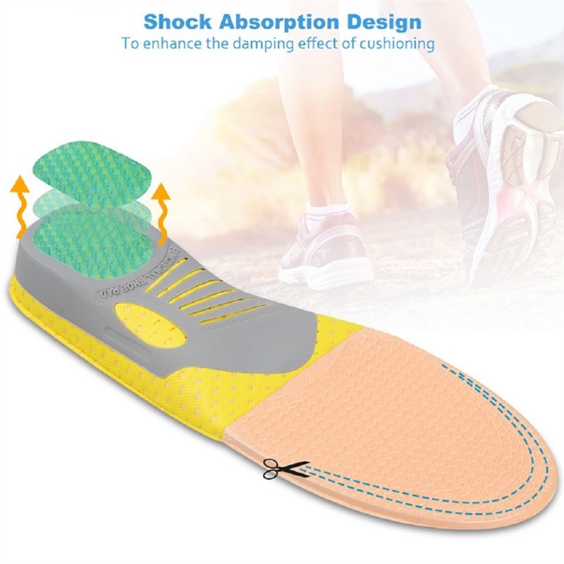 Health Care Comfort Unisex Flat Foot Correction Breathable Sports Insole