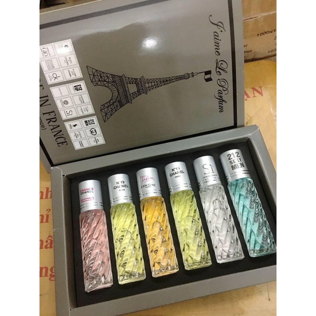 Set 6 chai nước hoa tháp (màu ngẫu nhiên)
