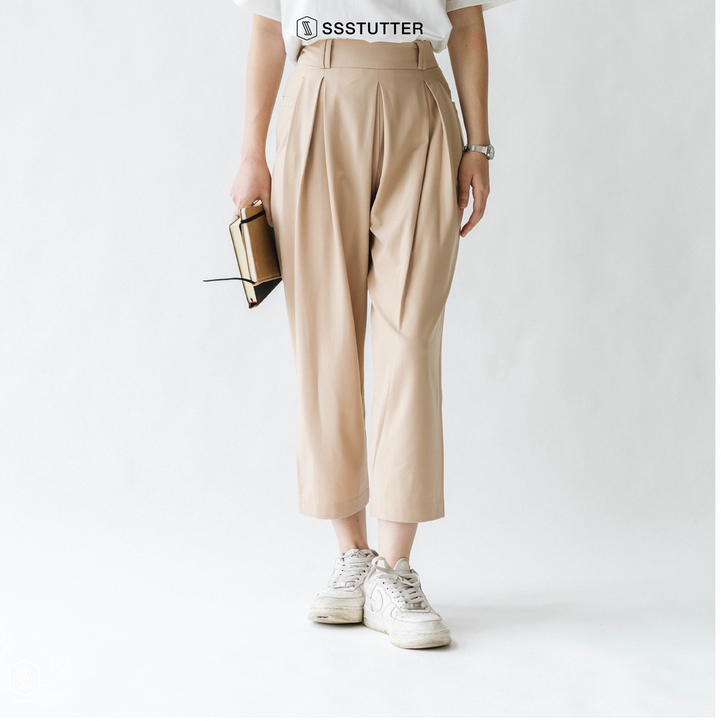 Quần dài nữ SSSTUTTER cạp cao dáng đứng trẻ trung linh hoạt Fur Pants
