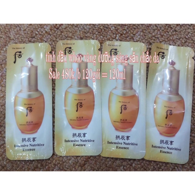 10 gói tinh dầu whoo vàng