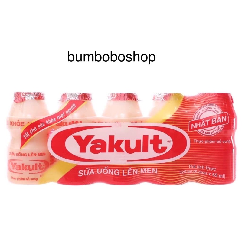 Lốc 5 chai sữa uống lên men Yakult 65ml/chai
