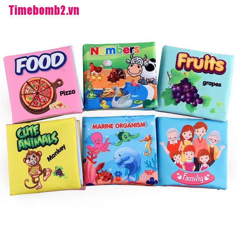 1 Sách Vải Mềm Có Âm Thanh Vui Nhộn Cho Bé