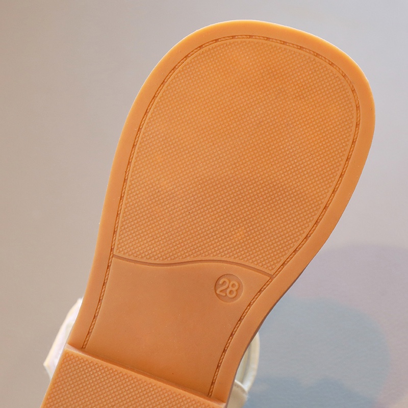 Sandal chiến binh La Mã đế mềm màu trơn chống trượt thời trang cho bé gái 2-16 tuổi