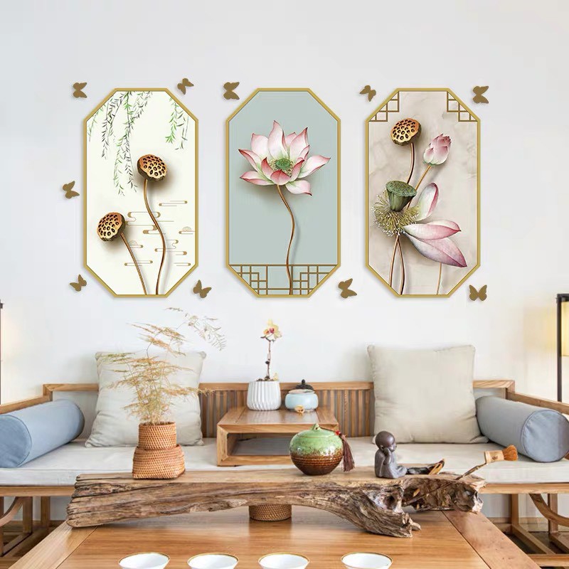 Tranh cổ trang dán tường 3D hàng order