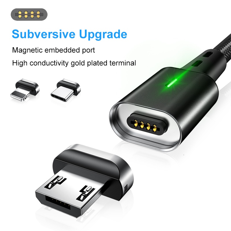 Cáp Sạc Nhanh Từ Tính 3.0 4.0 Micro USB Cho Samsung