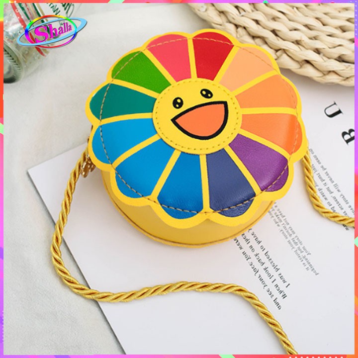 Túi đeo chéo thời trang tiện ích cho bé và người lớn Hoa Daisy nhiều màu K391 Shalla