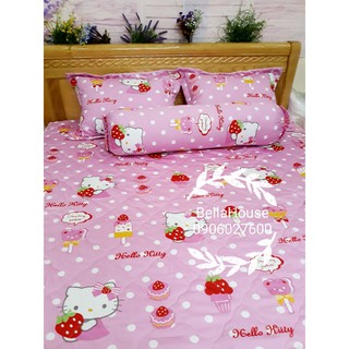 Bộ ga bọc Hello Kitty hồng
