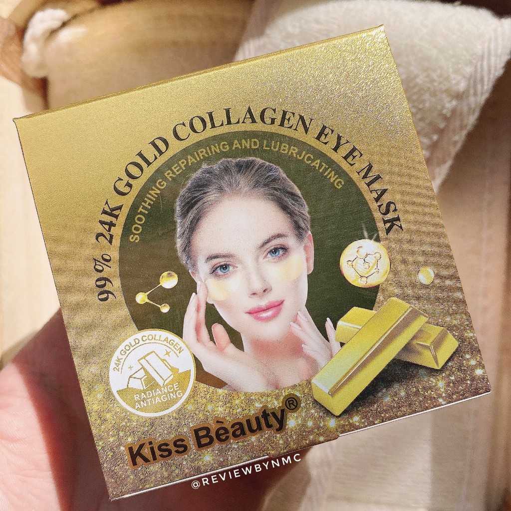 Nạ mắt 24k Gold Collagen Kiss Beauty hộp 60 miếng