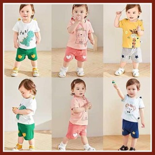 Quần áo trẻ em SHOP MẸ BI cho bé từ 1 đến 5 tuổi cộc tay  Hàn Quốc hình con vật xinh xắn 5.0