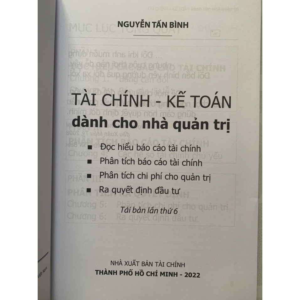 Sách - Tài chính kế toán dành cho nhà quản trị