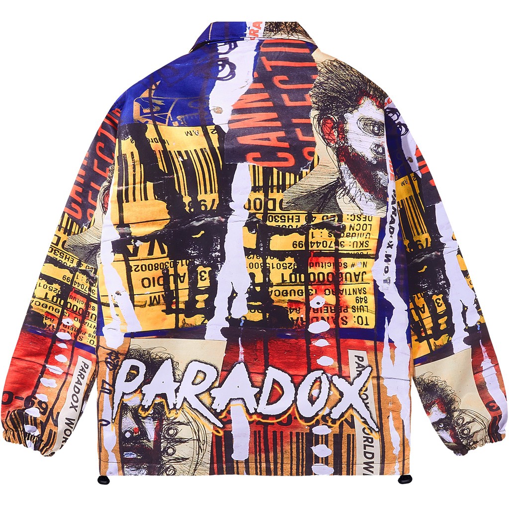 Áo khoác dù 2 lớp Paradox form rộng - Unisex - In hình - VANDAL