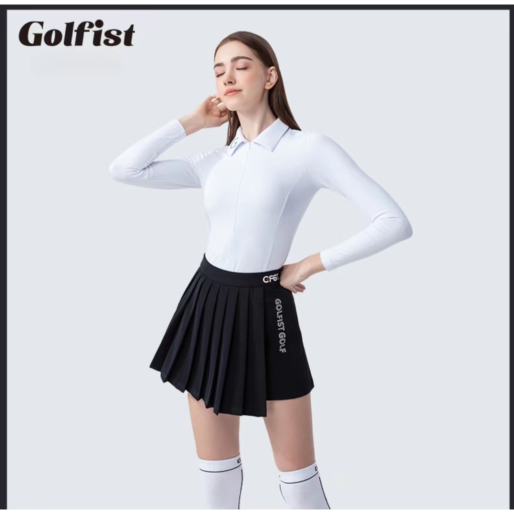 Bộ Áo Tay Dài Dáng Ôm + Chân Váy AR5T Phong Cách Mùa Thu Mới Cho Nữ Chơi golf
