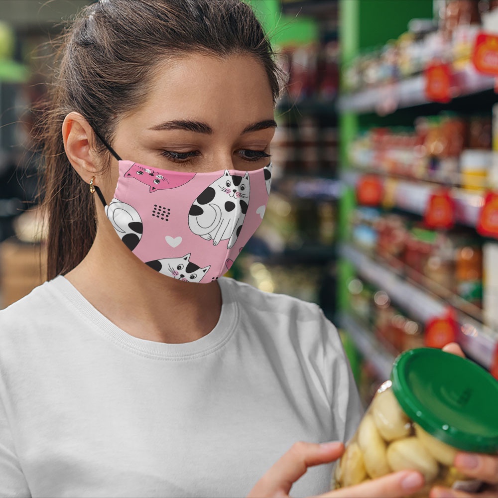 Khẩu trang trẻ em thú cưng đáng yêu dễ thương cho bé cute Hình Đẹp CARTWELL có thể giặt và tái sử dụng chất liệu vải mềm