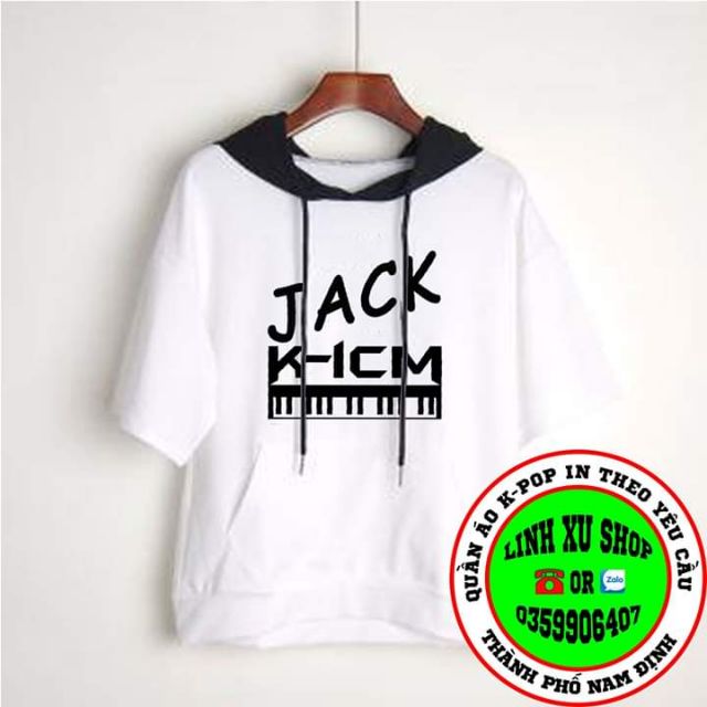 Áo hoodie hè K-ICM JACK thiết kế &amp; in theo yêu cầu