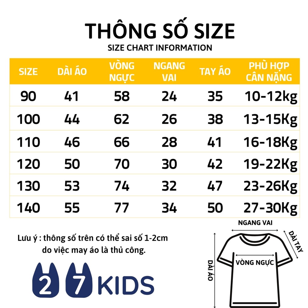 Áo thun dài tay bé trai 27Kids áo thu đông nam 100% Cotton cho trẻ từ 2-10 tuổi BLTS3