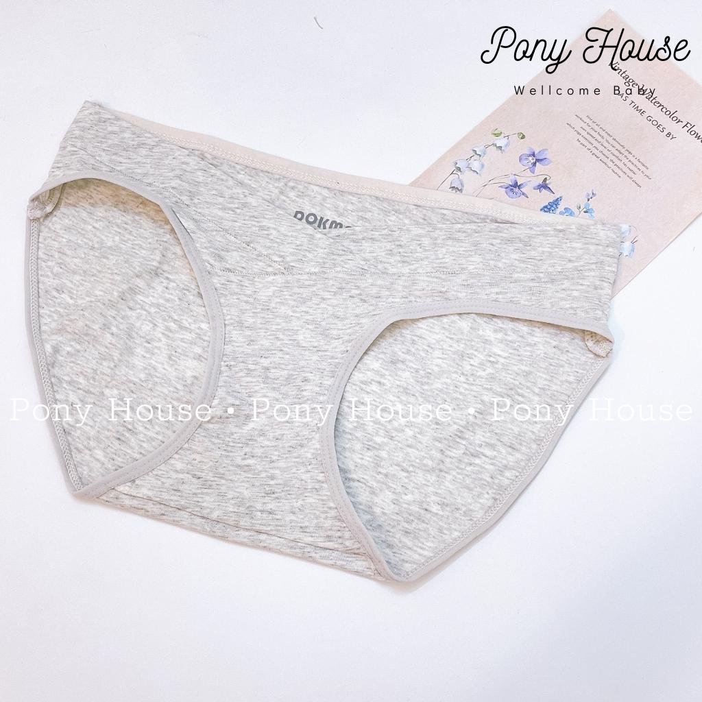 Quần Lót bầu Cạp Chéo Dokma Chất Cotton Kháng Khuẩn Quần Chip Cho Mẹ Bầu, Sau Sinh