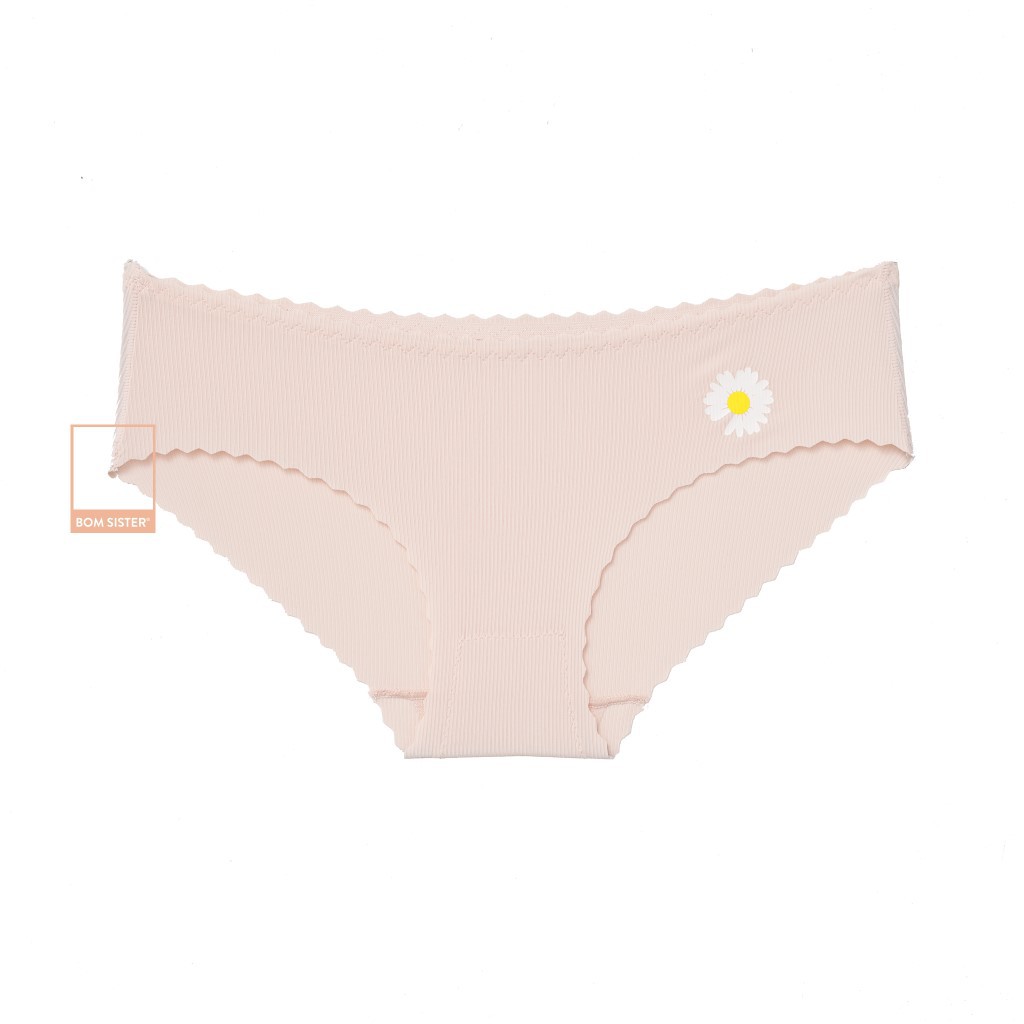 [Mã FAMALLT5 giảm 15% đơn 150k] Quần lót thun gân cắt viền màu trơn hoạ tiết hoa cúc BOM SISTER Q2020 | BigBuy360 - bigbuy360.vn