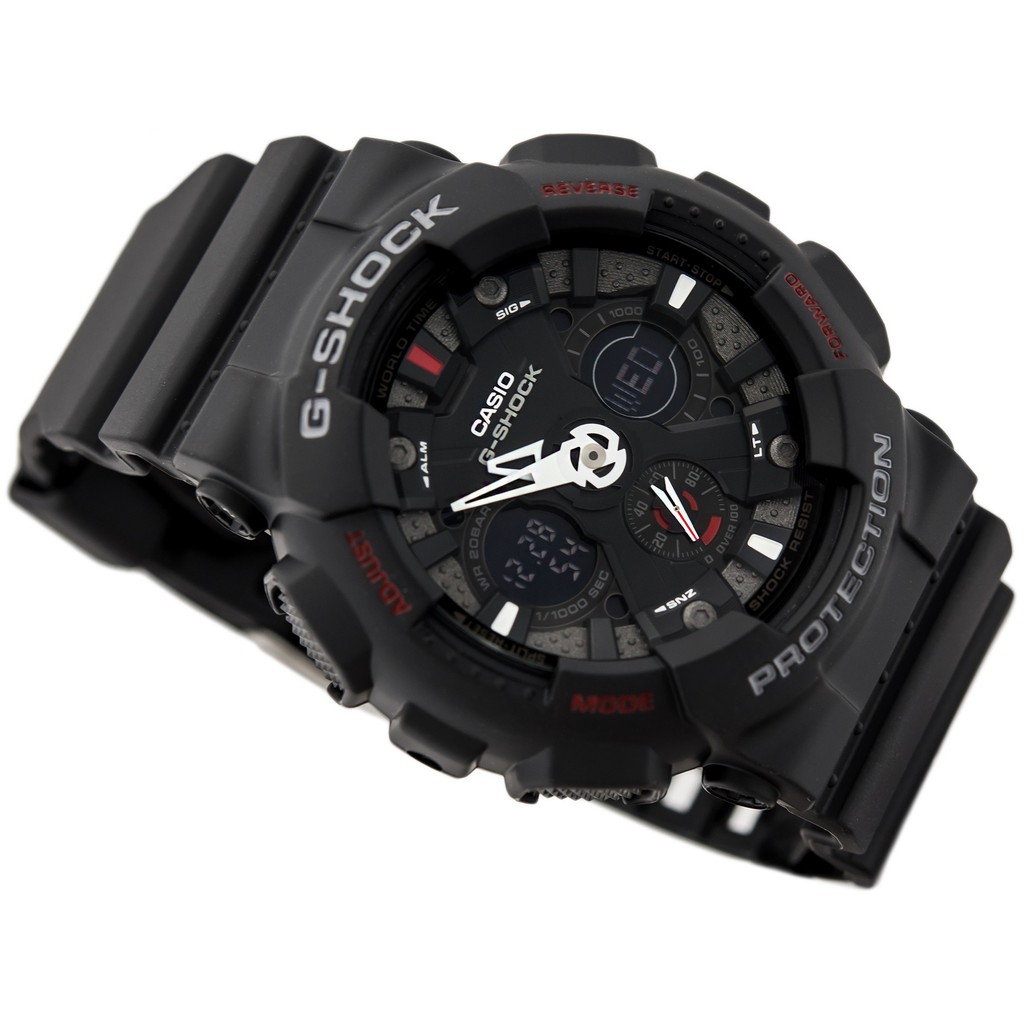 Đồng hồ nam dây nhựa Casio G-Shock chính hãng Anh Khuê GA-120-1ADR