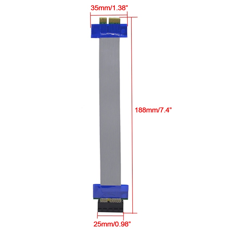 Dây Cáp Mở Rộng Thẻ Mở Rộng 1X Sang 1X PCI-E PCIE X1