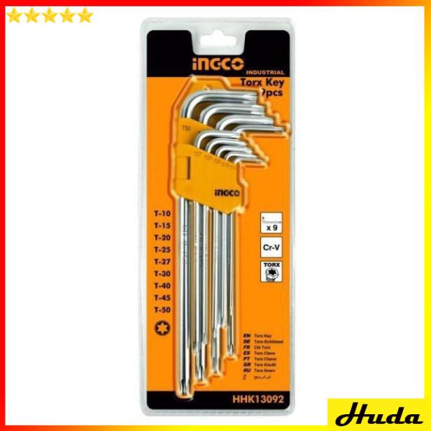 Bộ 9 chìa lục giác bông Ingco HHK13092  JKL