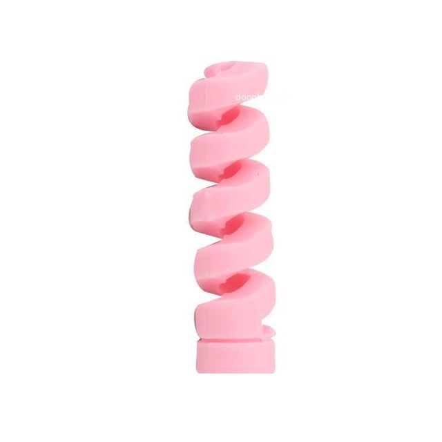 1-10 Phụ Kiện Bảo Vệ Dây Cáp Sạc Bằng Silicon Màu Đen Cho Iphone