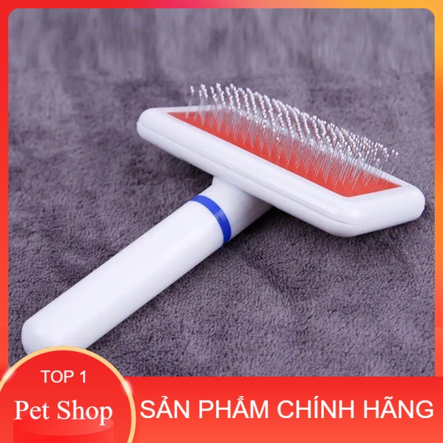 Phụ kiện chó mèo_lược chải lông (màu trắng - không hộp) Easypet