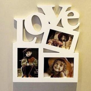 Khung hình gỗ chữ love trang trí handmade