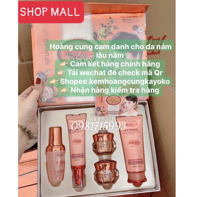 set 5 bộ sản phẩm hoàng cung cam