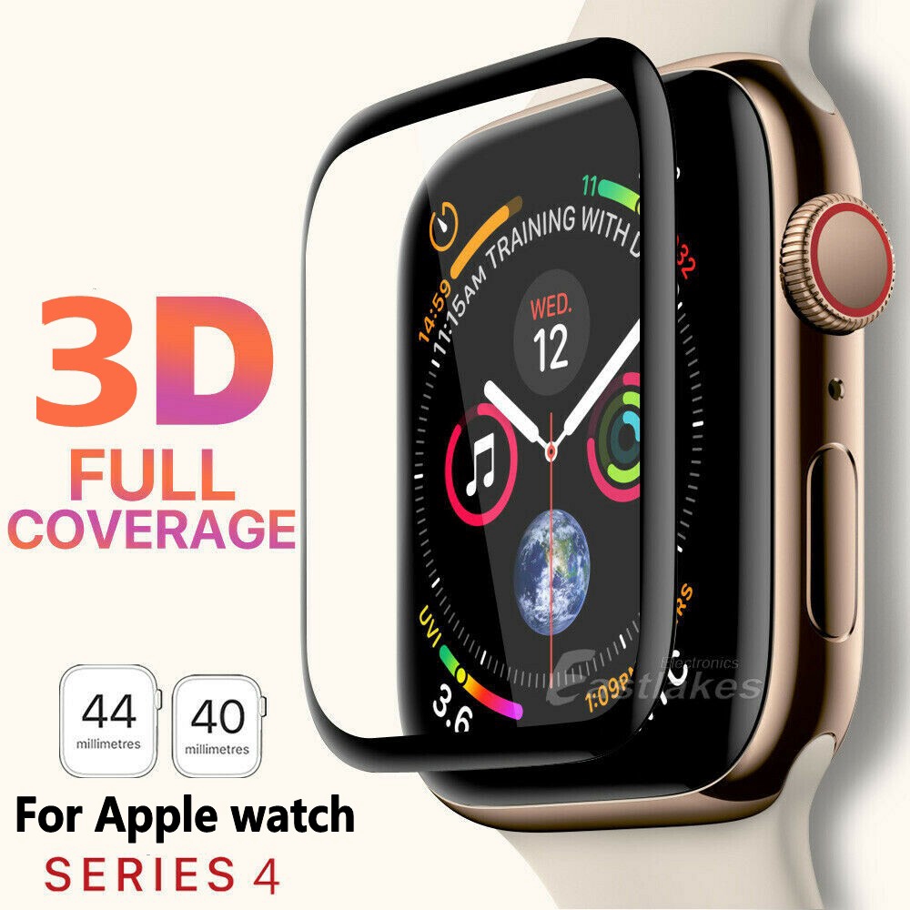 Kính Cường Lực 3d Bảo Vệ Màn Hình Đồng Hồ Thông Minh Apple Watch Series 5 &amp; Series 4321 / Iwatch 40 / 44mm