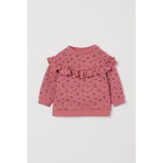[KIDDO] Áo nỉ bé gái hồng đậm cực yêu , Nhãn hiệu H&M