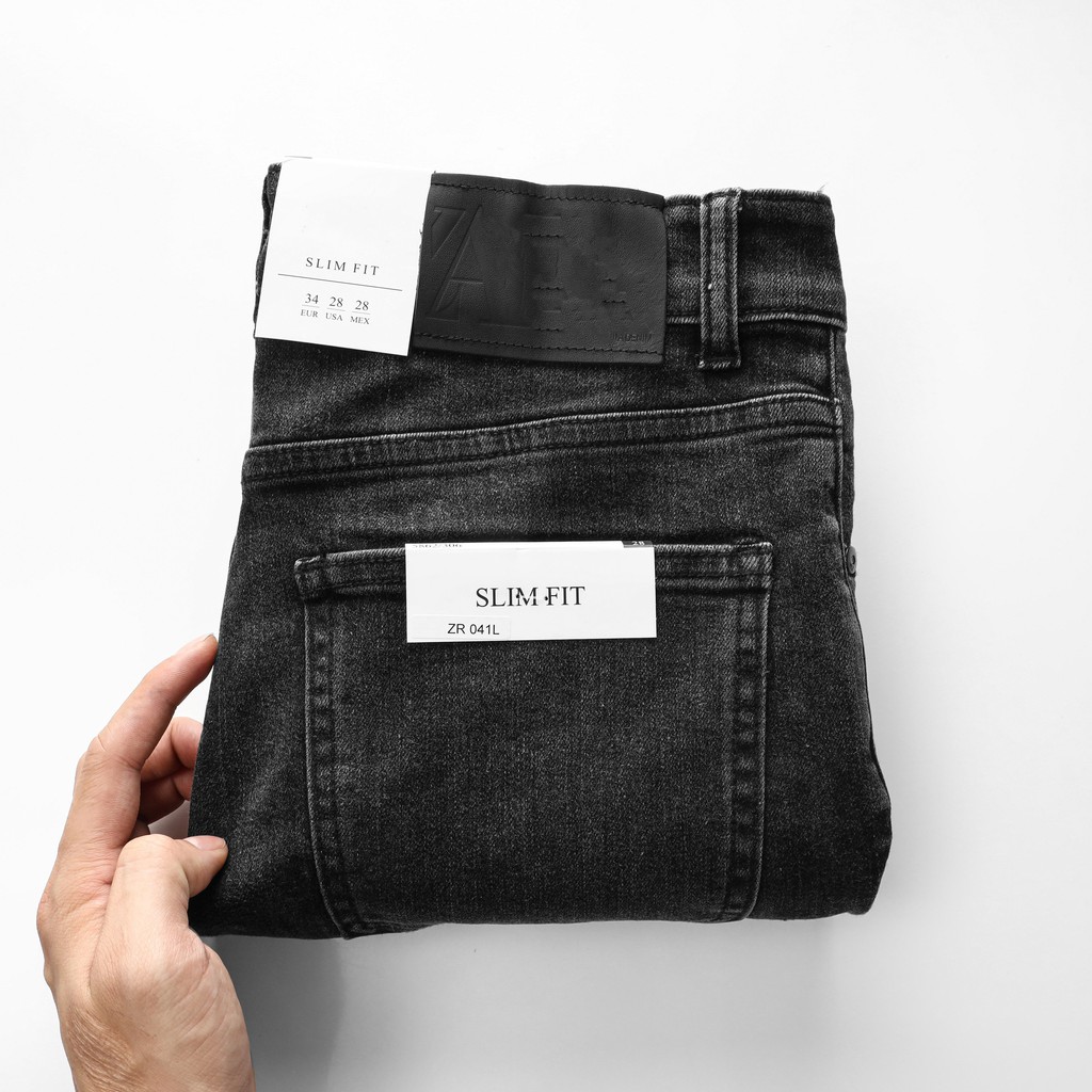 Quần jean nam co giãn cao cấp , jean màu xám slim fit trẻ trung 041L TOBY TBJ03 | BigBuy360 - bigbuy360.vn