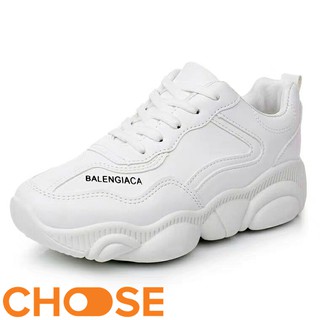 (XẢ HÀNG) Giày Nữ SNEAKER Choose NỮ TRẮNG Mẫu HOT Đầu Năm Tăng Chiều Cao Đế Hình Gấu G29K6