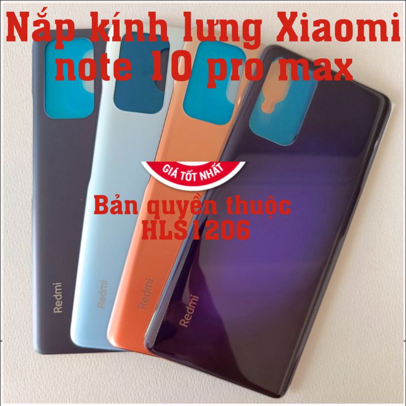 Nắp lưng Xiaomi Note 10 Pro hàng xịn nhập khẩu