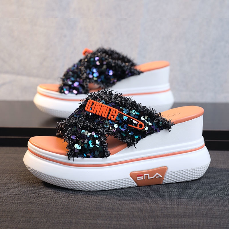 Dép Đế Xuồng Dày Dặn Chống Thấm Nước Thời Trang Mùa Hè Dành Cho Nữ 2022