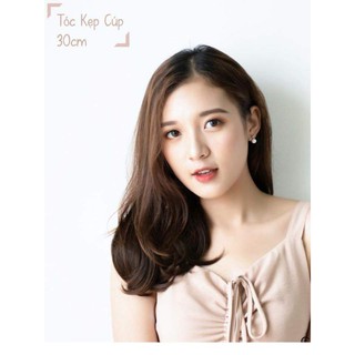 Phím tóc giả kẹp xoăn đuôi 30cm_40cm