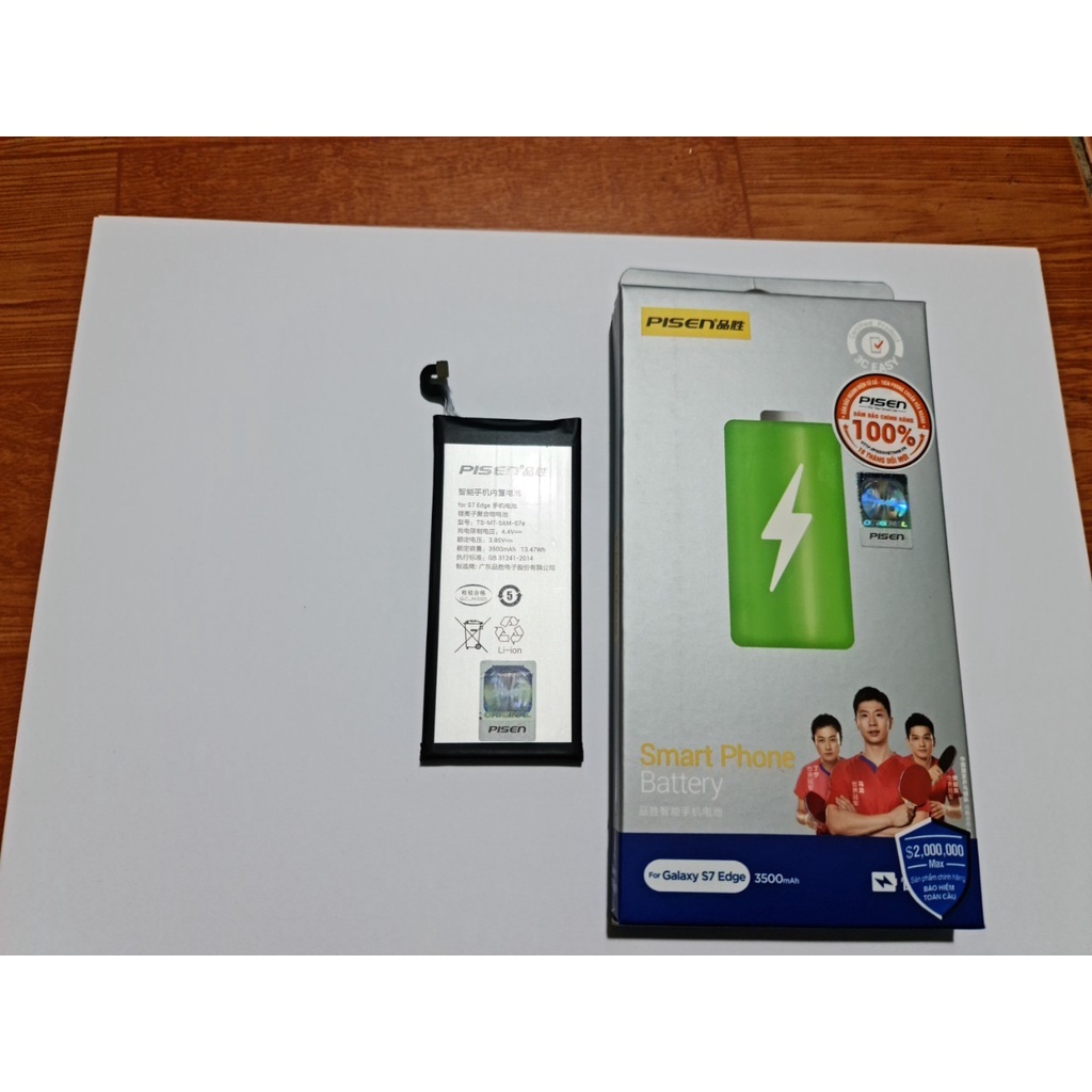 Pin Pisen Samsung Galaxy S7 Edge - Dung Lượng 3500mAh - Hàng Chính Hãng