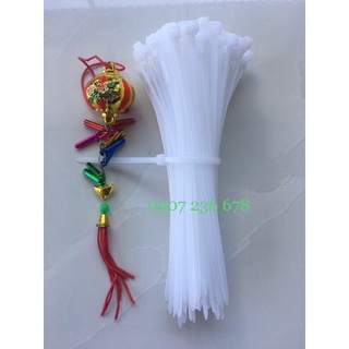 Bó 100 dây thít, dây rút, lạt nhựa 4mm