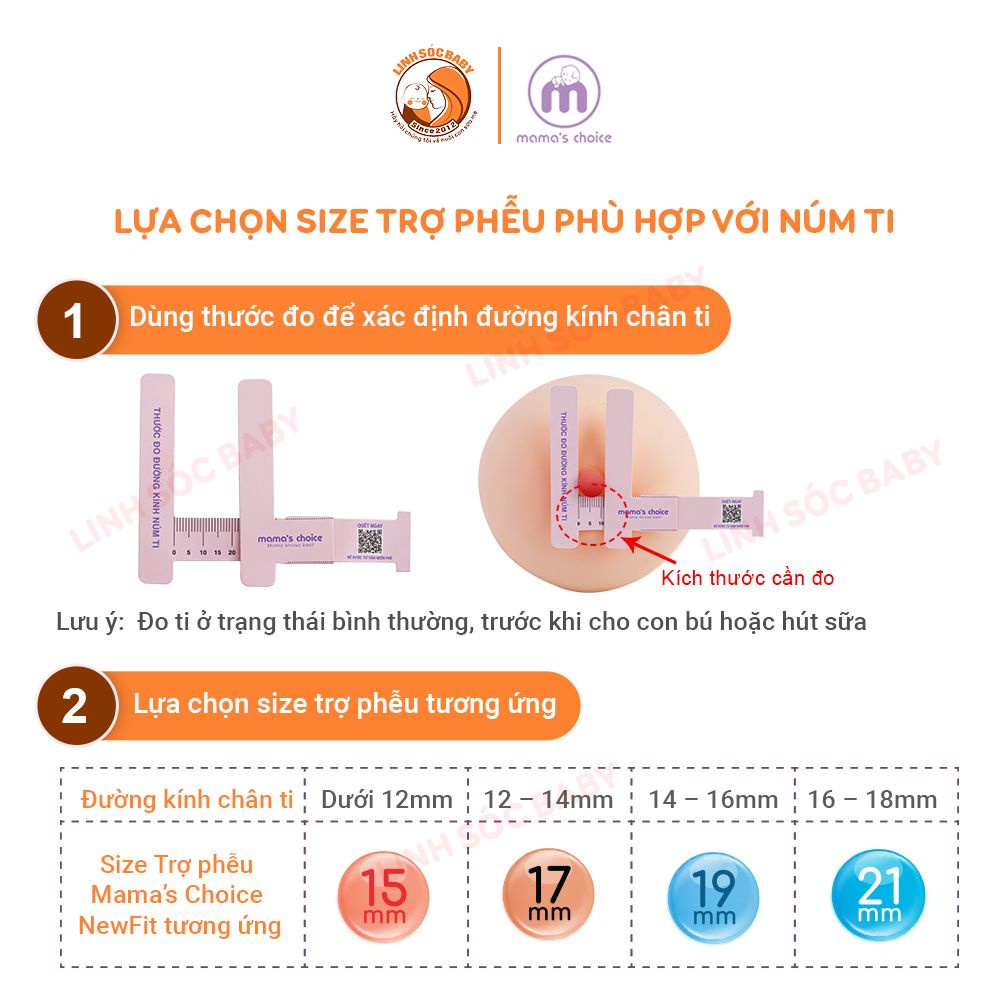 Đệm Giảm Size Phễu Silicone Mama's Choice NewFit