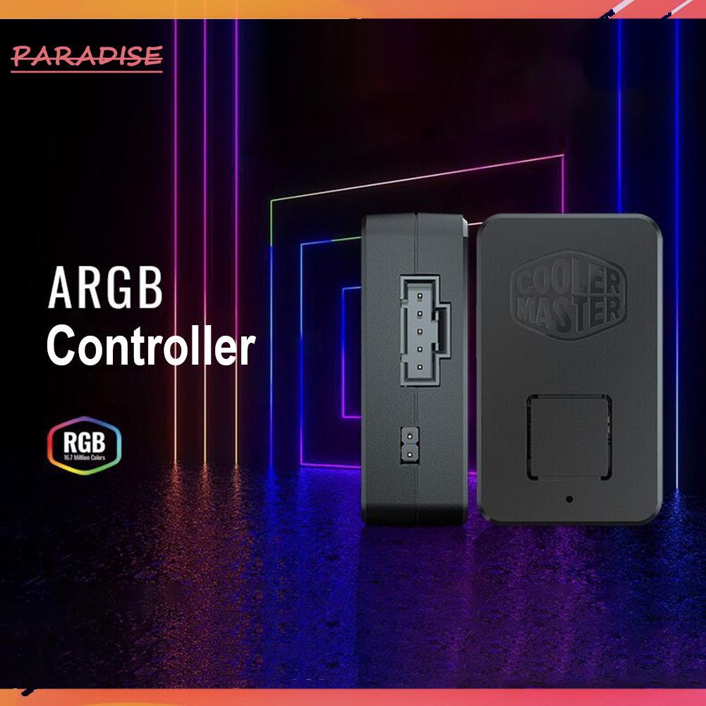 Paradise1 Cooler Master DC 5V SATA Power Supply Fan ARGB LED Controller for Chassis