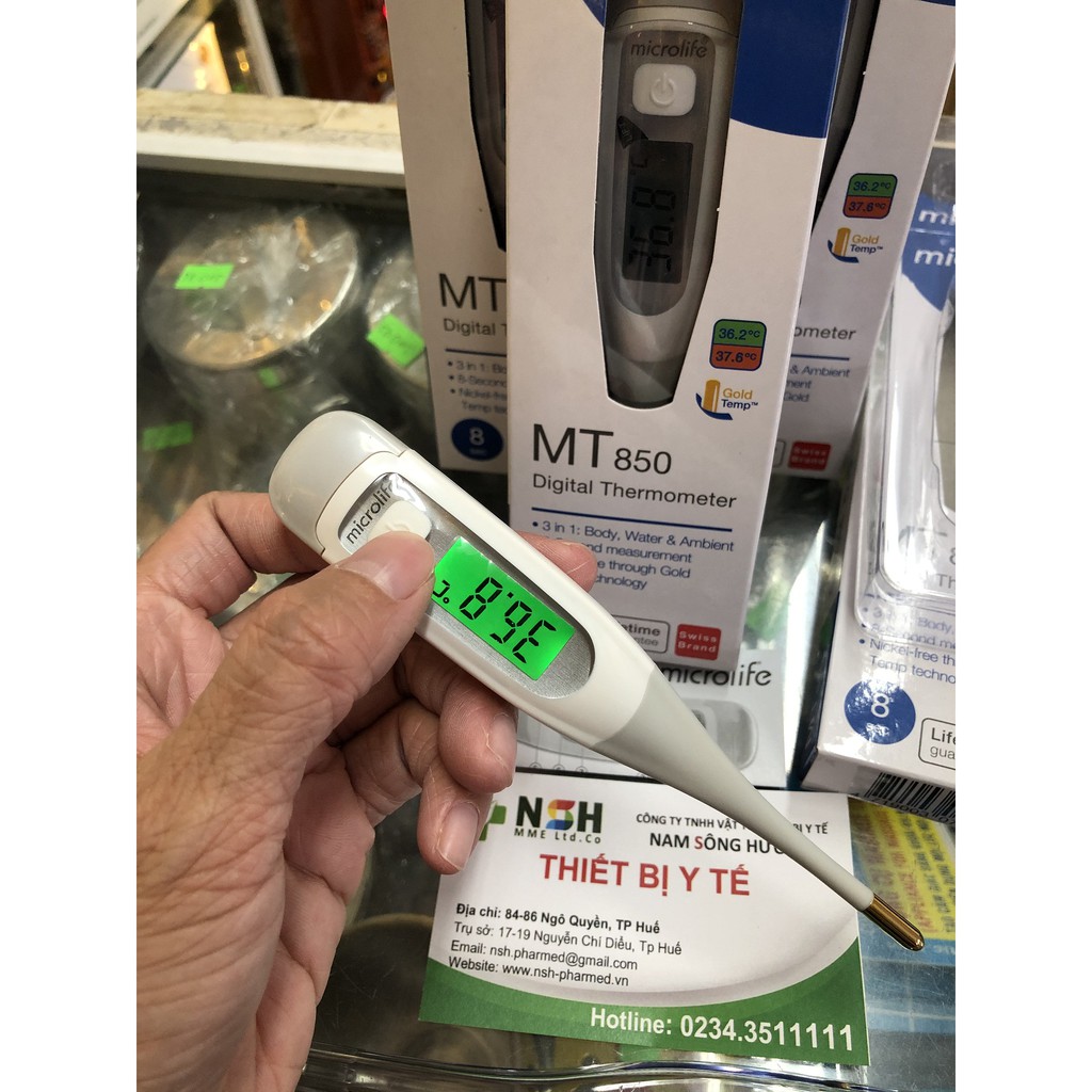 NHIỆT KẾ ĐIỆN TỬ ĐO THÂN NHIỆT DẠNG BÚT MICROLIFE MT850 NHIỆT KẾ ĐIỆN TỬ KẸP NÁCH MICROLIFE MT850 CỦA THỤY SĨ